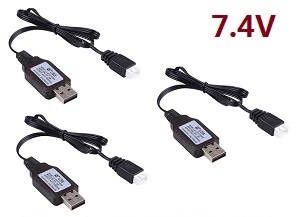 Wltoys A949 Wltoys 184012 RC Car spare parts USB charger wire 7.4V 3pcs - Click Image to Close