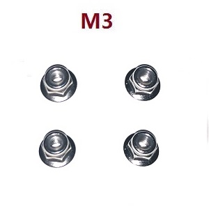 Wltoys A949 Wltoys 184012 RC Car spare parts M3 flange nuts for fixed the wheels A959-B-24 - Click Image to Close