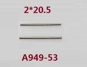 Wltoys A949 Wltoys 184012 RC Car spare parts steering shaft 2*20.5 A949-53 - Click Image to Close