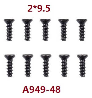 Wltoys A949 Wltoys 184012 RC Car spare parts screws 2*9.5 A949-48