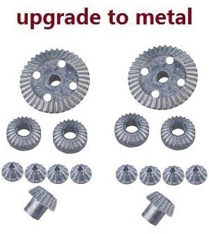 Wltoys A949 Wltoys 184012 RC Car spare parts differential planet and big gear + Driving gear 16pcs (Metal) - Click Image to Close