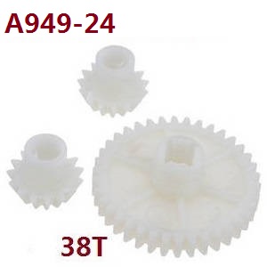 Wltoys A949 Wltoys 184012 RC Car spare parts reduction gear + driving gear (Plastic) for A949-24 - Click Image to Close