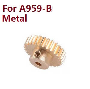 Wltoys A959 A959-A A959-B RC Car spare parts metal gear on the motor (For A959-B) - Click Image to Close