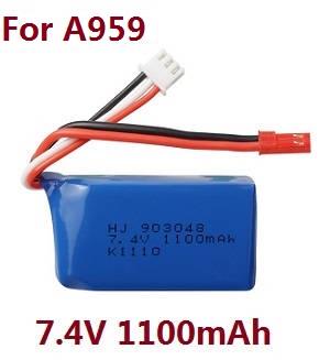 Wltoys A959 A959-A A959-B RC Car spare parts 7.4V 1100mAh battery For A959 - Click Image to Close