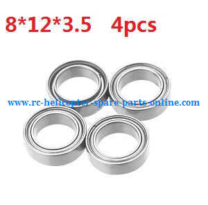 Wltoys A959 A959-A A959-B RC Car spare parts Bearing (8*12*3.5 4pcs) - Click Image to Close