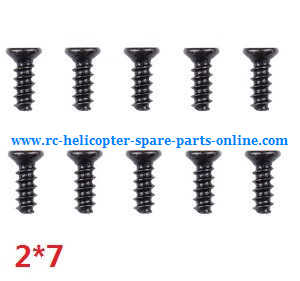 Wltoys A959 A959-A A959-B RC Car spare parts screws 2*7 10pcs - Click Image to Close