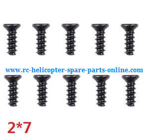 Wltoys A959 A959-A A959-B RC Car spare parts screws 2*7 10pcs Wltoys A959 A959-A A959-B RC Car spare parts screws 2*7 10pcs