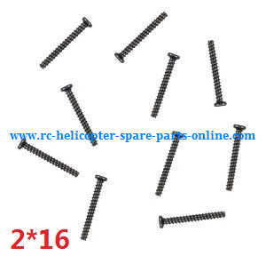 Wltoys A959 A959-A A959-B RC Car spare parts screws 2*16 10pcs - Click Image to Close
