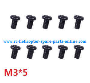 Wltoys A959 A959-A A959-B RC Car spare parts screws M3*5 10pcs - Click Image to Close