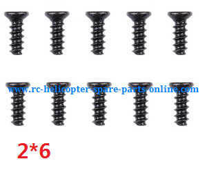 Wltoys A959 A959-A A959-B RC Car spare parts screws 2*6 10pcs - Click Image to Close