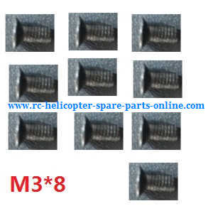 Wltoys A959 A959-A A959-B RC Car spare parts screws 3*8 10pcs