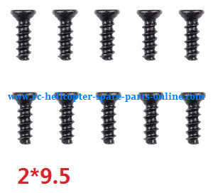 Wltoys A959 A959-A A959-B RC Car spare parts screws 2*9.5 10pcs