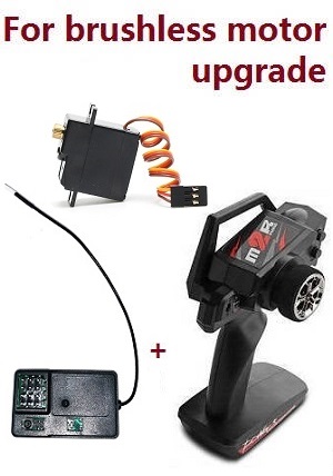 Wltoys A959 A959-A A959-B RC Car spare parts transmitter + PCB receiver + metal SERVO (For brushlees motor upgrade) - Click Image to Close