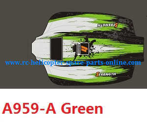 Wltoys A959 A959-A A959-B RC Car spare parts upper car shell (A959-A Green)