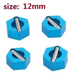 Wltoys A969 A969-A A969-B RC Car spare parts hexagon wheels seat (Metal) size 12mm - Click Image to Close