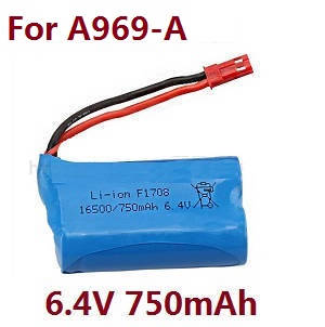 Wltoys A969 A969-A A969-B RC Car spare parts 6.4V 750mAh battery (For A969-A)