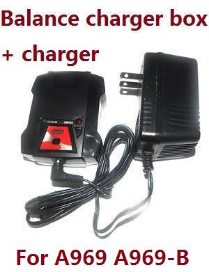 Wltoys A969 A969-A A969-B RC Car spare parts balance charger box + charger - Click Image to Close
