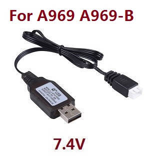 Wltoys A969 A969-A A969-B RC Car spare parts USB charger wire 7.4V