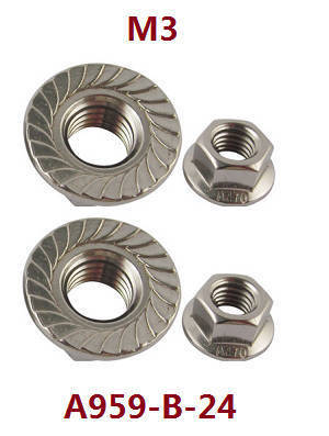 Wltoys A969 A969-A A969-B RC Car spare parts M3 flange nuts for fixed the wheels A959-B-24