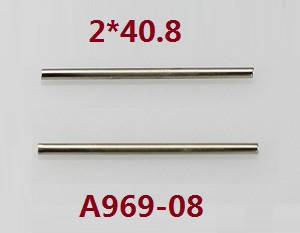 Wltoys A969 A969-A A969-B RC Car spare parts swing arm pin 2*40.8 A969-08 - Click Image to Close