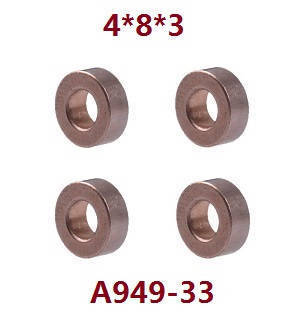 Wltoys A969 A969-A A969-B RC Car spare parts bearing 4*8*3 A949-33