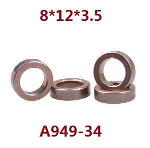 Wltoys A969 A969-A A969-B RC Car spare parts bearing 8*12*3.5 A949-34
