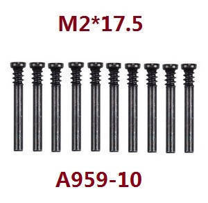 Wltoys A969 A969-A A969-B RC Car spare parts screws M2*17.5 A959-10