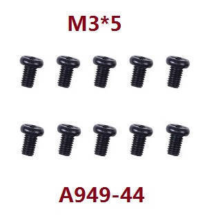 Wltoys A969 A969-A A969-B RC Car spare parts screws M3*5 A949-44