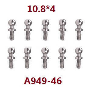 Wltoys A969 A969-A A969-B RC Car spare parts ball head screws 10.8*4 A949-46