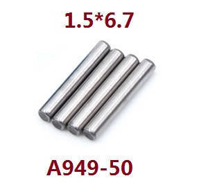 Wltoys A969 A969-A A969-B RC Car spare parts small metal bar 1.5*6.7 A949-50 - Click Image to Close
