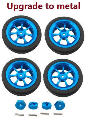 Wltoys A969 A969-A A969-B RC Car spare parts tires and whell seat (Metal hubs)