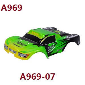 Wltoys A969 A969-A A969-B RC Car spare parts green car shell A969-07