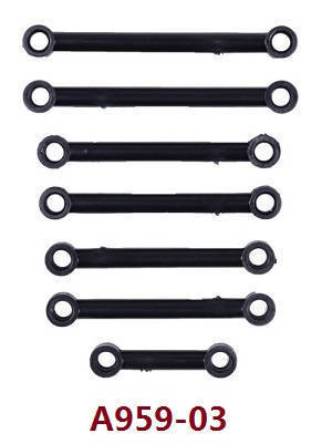 Wltoys A969 A969-A A969-B RC Car spare parts steering connect rods and servo rod set A959-03