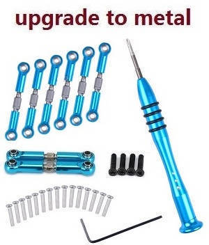 Wltoys A969 A969-A A969-B RC Car spare parts steering connect rods and servo rod set (Metal) - Click Image to Close