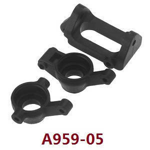 Wltoys A969 A969-A A969-B RC Car spare parts C shape seat + steering cup + steering seat A959-05 - Click Image to Close