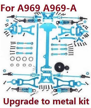 Wltoys A969 A969-A A969-B RC Car spare parts upgrade to metal kit (For A969 A969-A) - Click Image to Close
