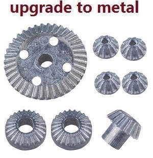 Wltoys A969 A969-A A969-B RC Car spare parts differential planet and big gear + Driving gear 8pcs (Metal) - Click Image to Close
