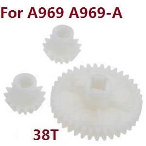 Wltoys A969 A969-A A969-B RC Car spare parts reduction gear + driving gear (Plastic) for A969 A969-A - Click Image to Close