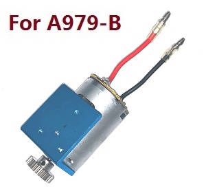 Wltoys A979 A979-A A979-B RC Car spare parts 540 main motor with motor gear and fixed board (For A979-B) - Click Image to Close