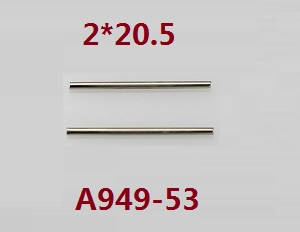 Wltoys A979 A979-A A979-B RC Car spare parts steering shaft 2*20.5 A949-53 - Click Image to Close