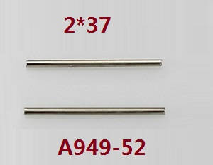 Wltoys A979 A979-A A979-B RC Car spare parts swing arm pin 2*37 A949-52 - Click Image to Close