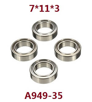 Wltoys A979 A979-A A979-B RC Car spare parts bearing 7*11*3 A949-35