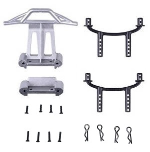 Wltoys A979 A979-A A979-B RC Car spare parts front and rear crashproof + shell column + R shape buckle - Click Image to Close