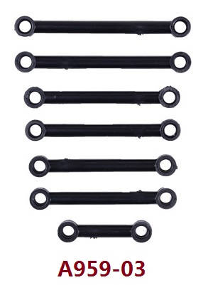 Wltoys A979 A979-A A979-B RC Car spare parts steering connect rods and servo rod set A959-03