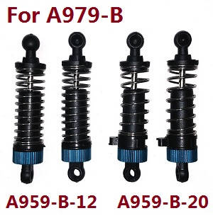 Wltoys A979 A979-A A979-B RC Car spare parts shock absorber (For A979-B) A959-B-12 A959-B-20 - Click Image to Close