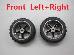 Wltoys A989 RC Car spare parts Front wheel (Left + Right) - Click Image to Close