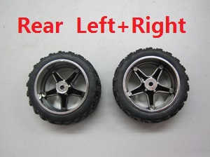 Wltoys A989 RC Car spare parts Rear wheel (Left + Right) - Click Image to Close
