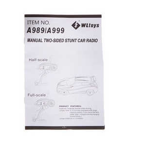 Wltoys A989 RC Car spare parts English manual book - Click Image to Close
