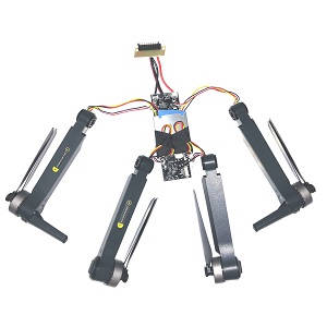 MJX B12 Bugs 12 EIS RC drone quadcopter spare parts side motor bar set with main blades and PCB board set - Click Image to Close