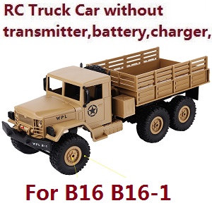 WPL B-16 RC Military Trcuk Car without transmitter,battery,charger Yellow